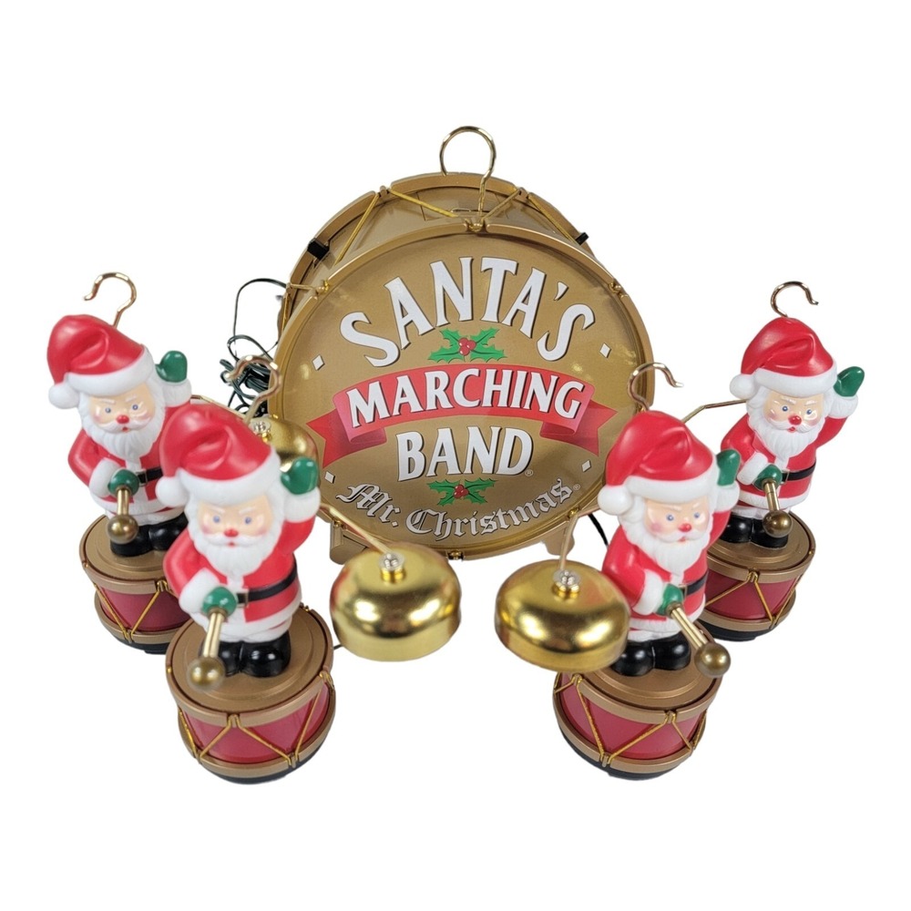 New Mr. Christmas Santa's Marching Band 35 Christmas Carols/Bells Cracker Barrel